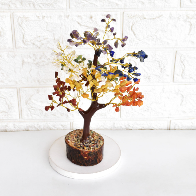 7 Chakra Aventurine Crystal Tree – Tree of Life