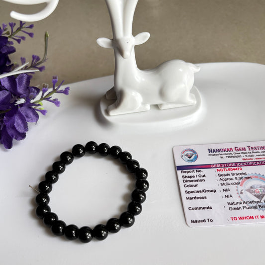Unicarts™Shadowcore Bracelet of Black Obsidian