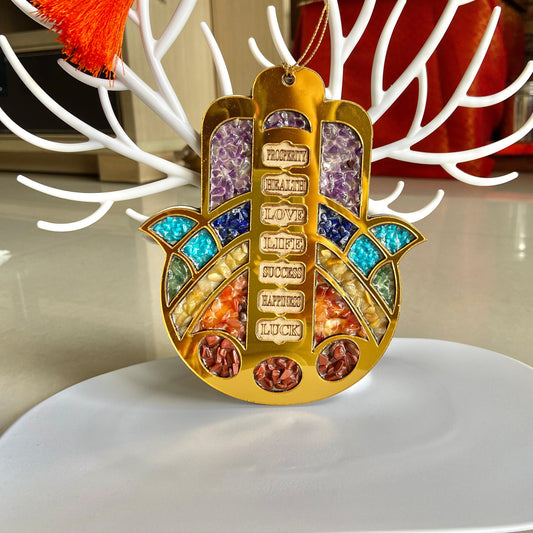 Unicarts™ 7‑Chakra Hamsa Hand