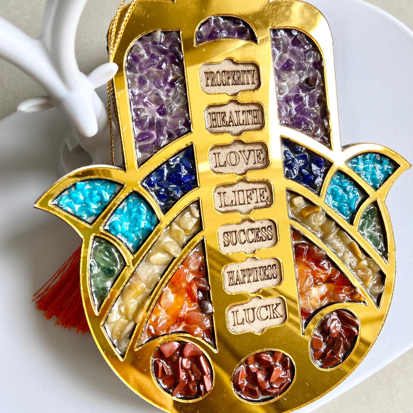 Unicarts™ 7‑Chakra Hamsa Hand